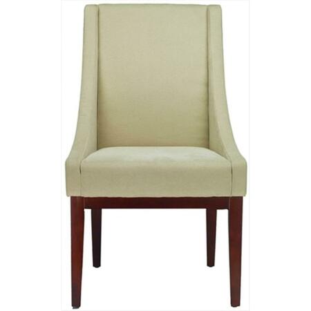 SAFAVIEH Soho Crme Monroe Linen Arm Chair MCR4500B